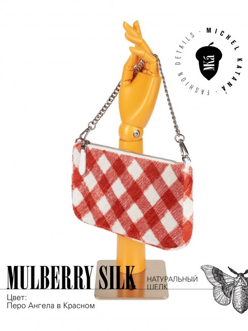 Клатч-конверт-косметичка из Шелка Женский CATTO ROSSA!_Thiny/S